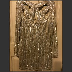 Gold Sequin Dress